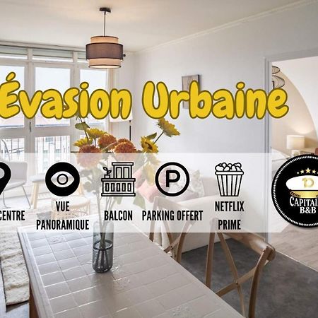 شقة Evasion Urbaine - Vue Panoramique - Proche Gare تروي المظهر الخارجي الصورة