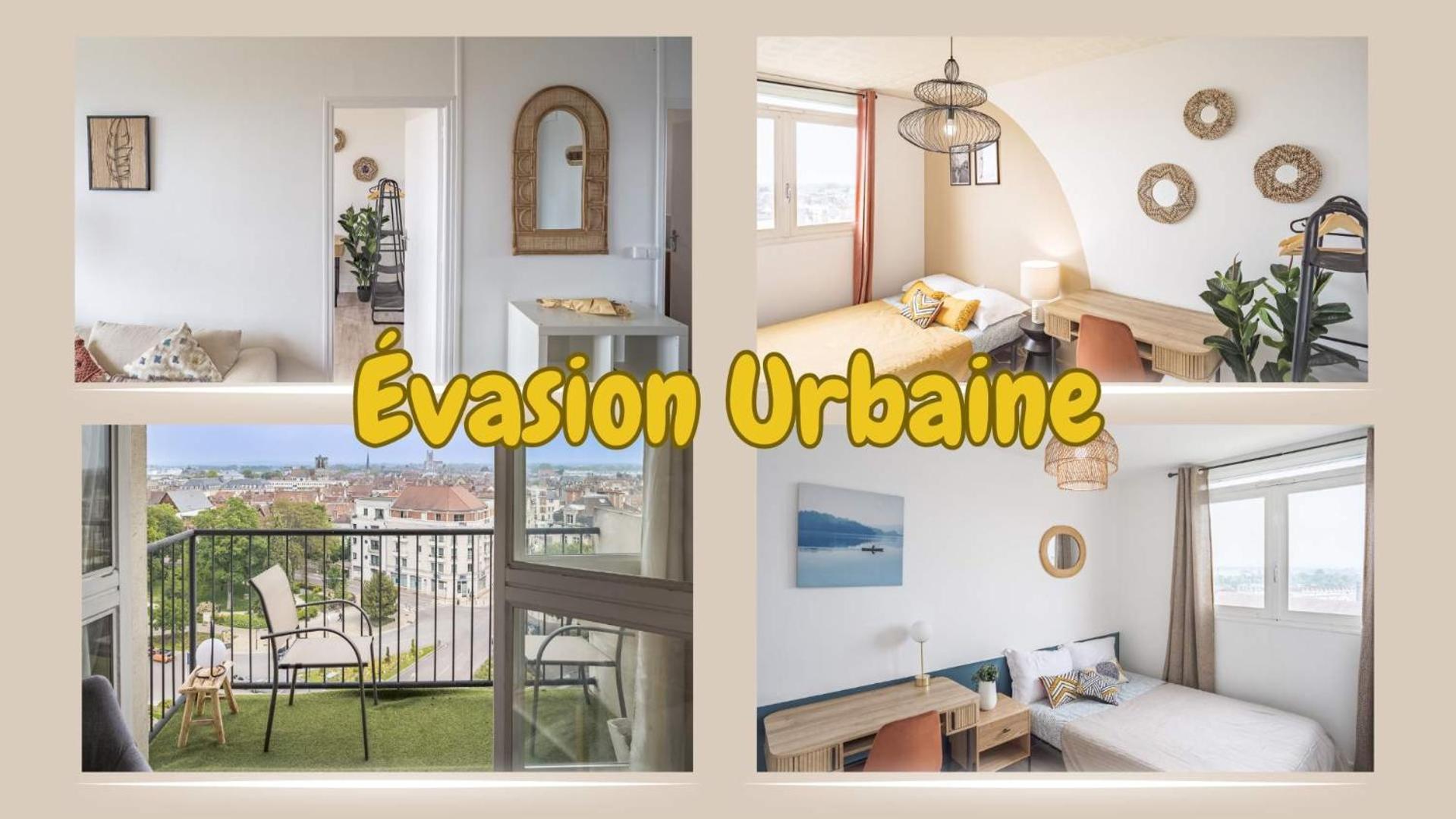 شقة Evasion Urbaine - Vue Panoramique - Proche Gare تروي المظهر الخارجي الصورة